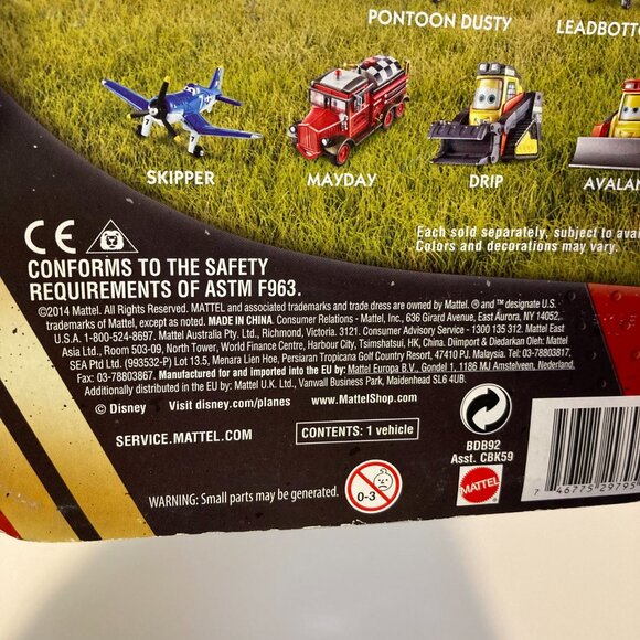 Disney Planes Fire & Rescue Blackout Diecast Toy Figure Character New 2014 - Picture 2 of 11